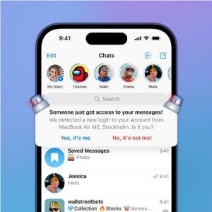 هشدارهای جدید ورود به حساب تلگرام